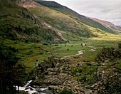 View of Nant Ffranton Valley,North Wales