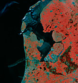 Landsat image of Amsterdam,Holland