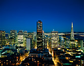 View of San Francisco at dusk