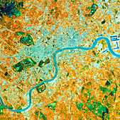 Landsat TM image of central London,England