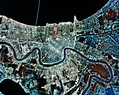 Aerial infrared view of New Orleans,USA