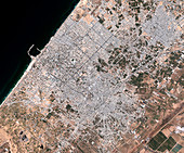 Gaza City,satellite image