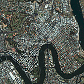 Brisbane,Australia,satellite image