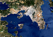 Athens,Greece,satellite image