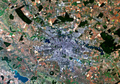 Bucharest,Romania,satellite image