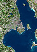 Copenhagen,Denmark,satellite image