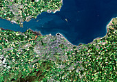 Edinburgh,Scotland,UK,satellite image