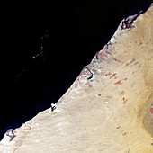 Dubai,1990,satellite image