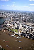 London Eye,aerial photograph
