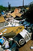 Illegal waste dump