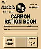 Carbon rationing,conceptual image