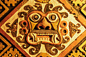 Moche wall sculpture,Peru