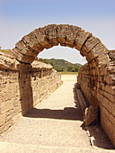 Ancient Olympia stadium entrance