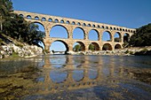 Roman aqueduct bridge,France