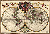 Map of the world,1720
