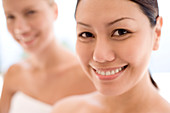 Women relaxing at a spa