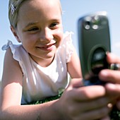 Girl using a mobile phone