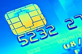 Credit card microchip,computer artwork