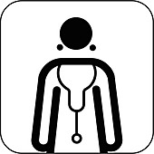 Female doctor symbol,artwork