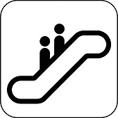 Escalator symbol,artwork