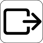 Exit symbol,artwork