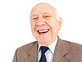 Happy elderly man