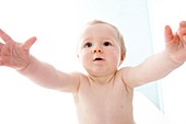 Baby with arms outstretched