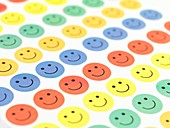 Smiley face stickers