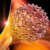 Buckyball molecule,artwork