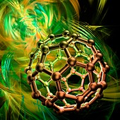 Buckyball molecule,artwork
