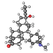 Mifepristone abortion drug molecule