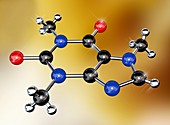 Caffeine molecule