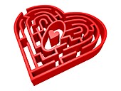 Heart Maze,computer artwork