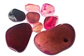 Assortment of Red Gemstones