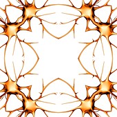 Neurons,kaleidoscope artwork