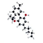 THC drug molecule