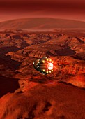 Mars probe,conceptual artwork