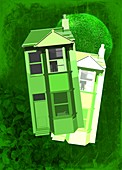Eco-friendly housing,conceptual artwork