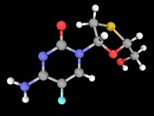 Emtricitabine drug molecule