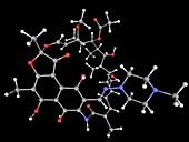 Rifampicin drug molecule