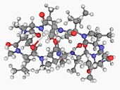 Ciclosporin drug molecule