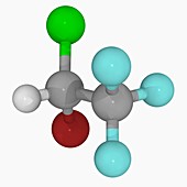 Halothane drug molecule