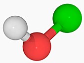 Hypochlorous acid molecule