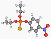 Parathion insecticide molecule