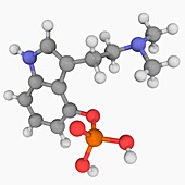 Psilocybine drug molecule
