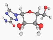 Ribavirin drug molecule