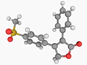 Rofecoxib drug molecule