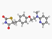 Rosiglitazone drug molecule