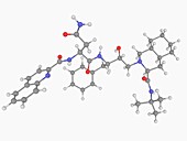 Saquinavir drug molecule