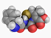 Cephalexin drug molecule
